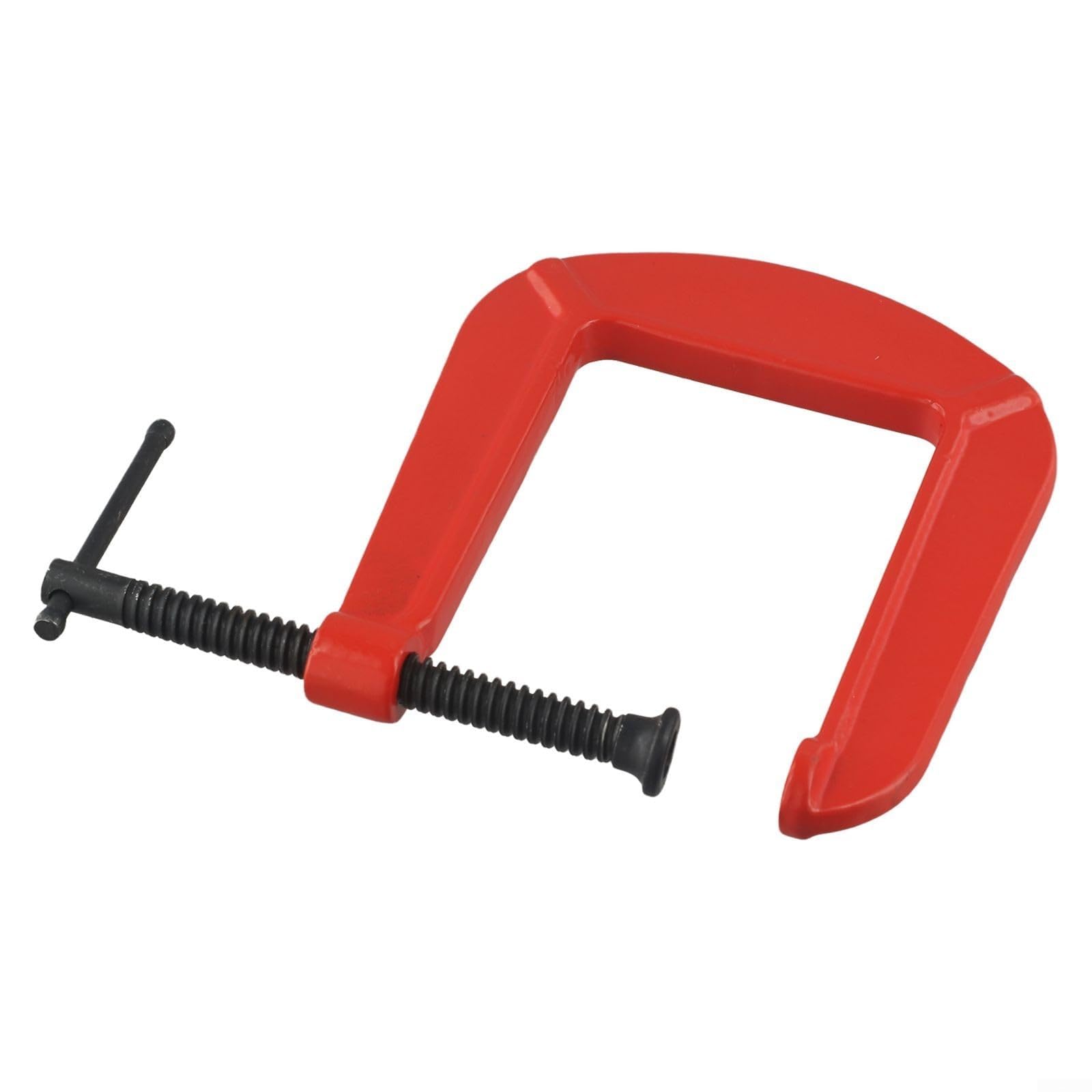 Morsetto a G resistente per lavorazione del legno, apertura ganascia 110 mm, profondità 305 mm, ghisa duttile con finitura antiruggine, cuscinetto girevole per uniforme (a)