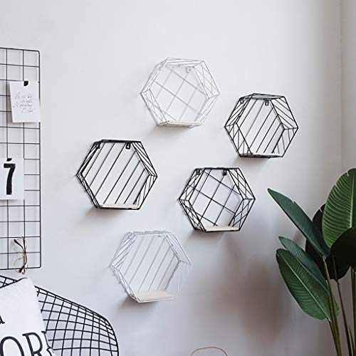 Étagères murales en cube MU et séparateur en fer géométrique
