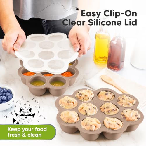 KeaBabies 2oz Silicone Freezer Trays
