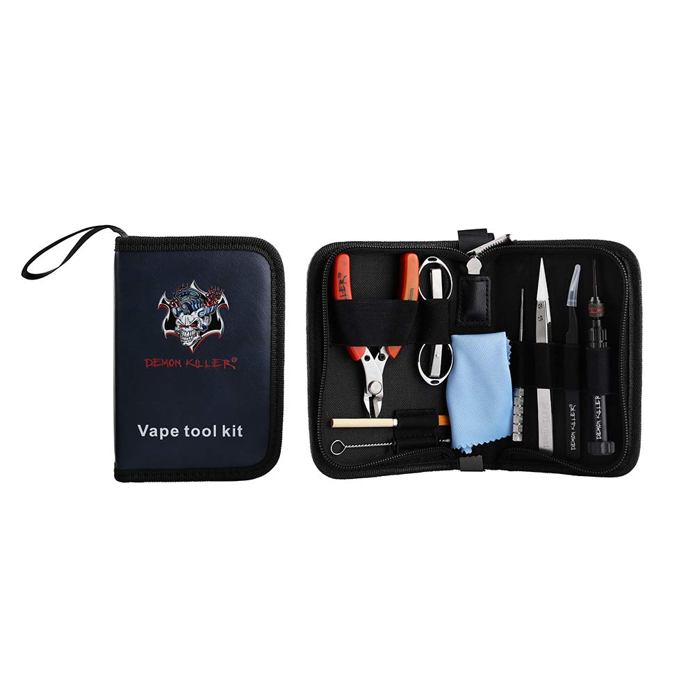 Demon Killer Vape Coil DIY Tool Combination Kit with Ceramic tweezer  Scissors Pliers Screwdrivers Pre-Built Heating Wire Vaper RDA RTA RBA RDTA E  Cigarette Atomizer DIY Master Accessories Set : Amazon.co.uk: DIY