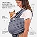 Dog Sling Carrier for Small Dogs - Anti-Anxiety Cat Sling, Puppy Pouch - Pet Sling in Gray Black Blue Green Pink Yellow (Gray, Standard)