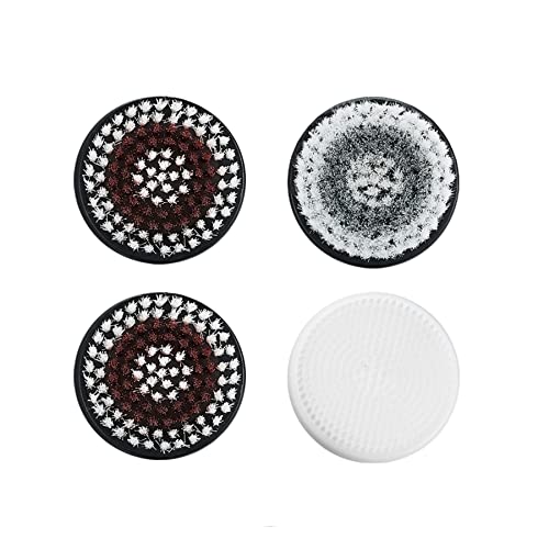 Orauley 4 Replacement Brush Heads for Model OR-9088 IWEEL Model IW-9039 Facial Cleansing Brush Deep Pore Cleansing Gentle Exfoliating & Remove Blackhead Acne Exfoliating Soft Head Set