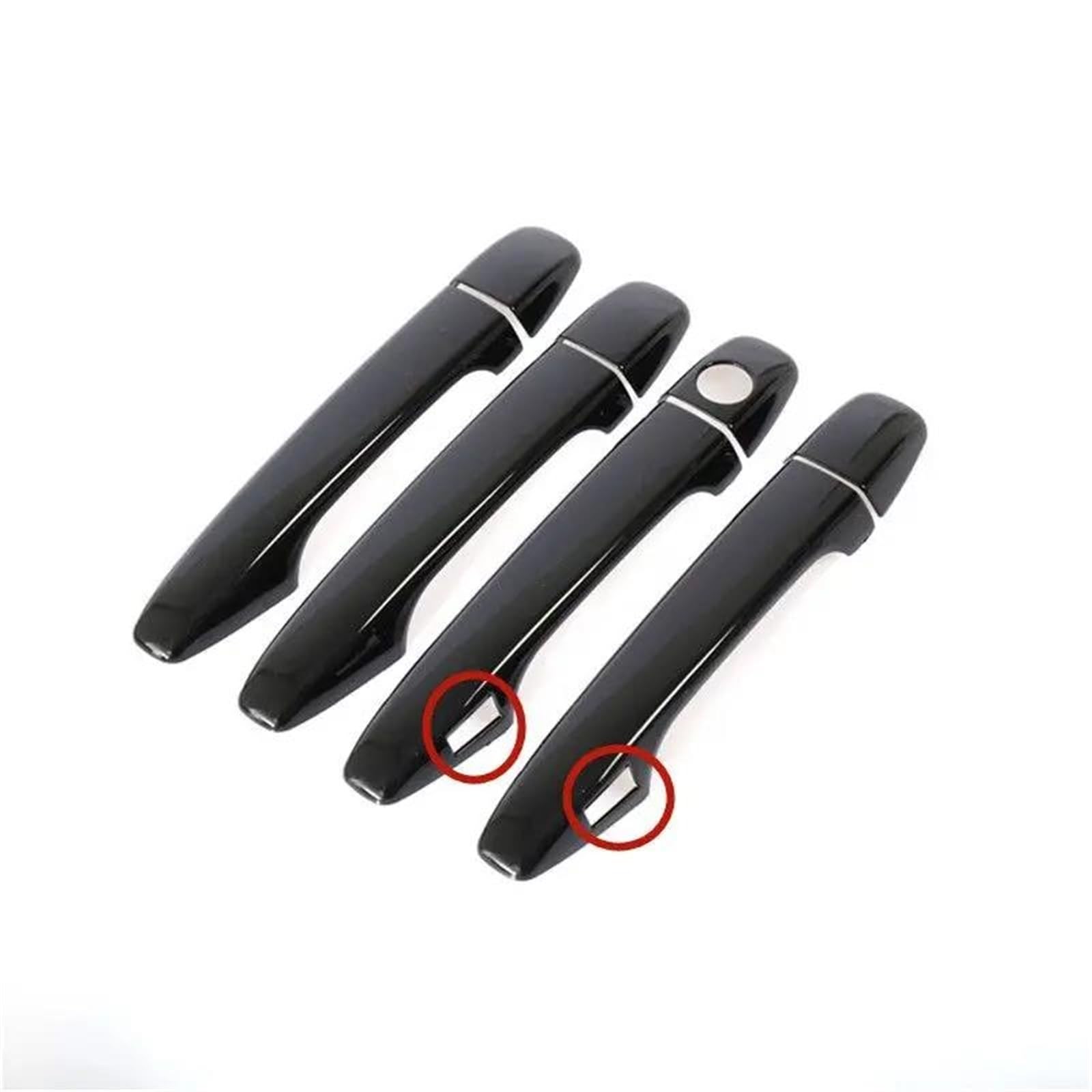 NOHEEU Car Side Door Handle Cover Decoration Sticker Accessories for Subaru for Forester SJ 2013-2018(Key Entry)