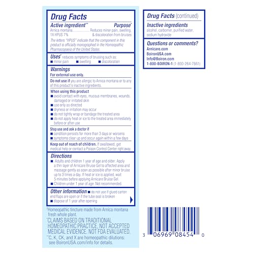 Boiron Arnicare Bruise Gel for Relief of Pain, Inflammation or Swelling, Soreness, and Discoloration - Non-greasy and Fragrance-Free - 1.5 oz - image 7