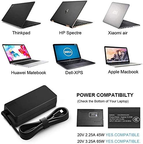 Charger for Lenovo Laptop [UL Safety Certified] Thinkpad, Yoga,Chromebook Computer 65W 45W USB C Fast Power Adapte - Image 6