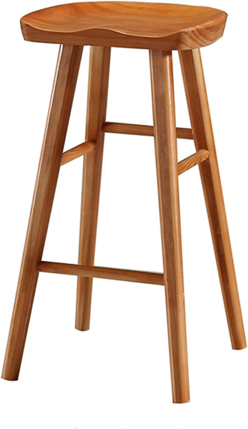 Tabouret de bar en bois de 65cm style industriel pour comptoir de cuisine