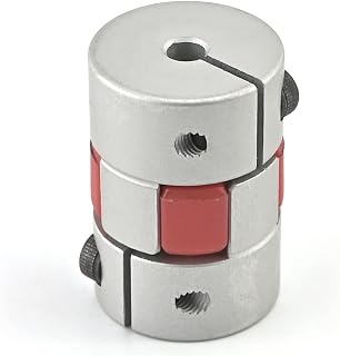 Fielect Shaft Coupling 4mm to 4mm Bore L30x20D Flexible Coupler Joint for Servo Stepped Motor