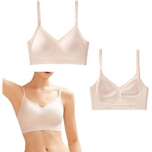 GWAWG Low Back Bra for Women Wirefree Seamless Bra Backless Multiway Straps Convertible Halter Bra with Padding Removeable