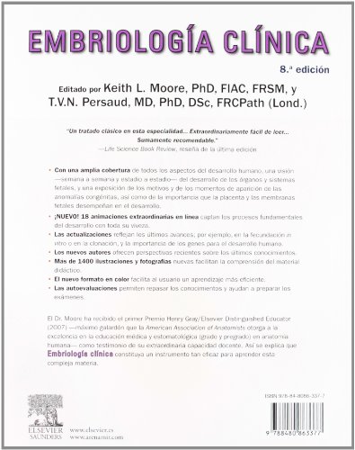 Embriología clínica + Student Consult, 8e