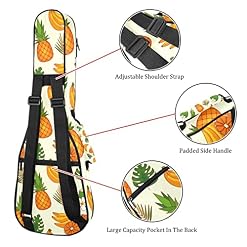 Housse pour ukulélé avec motif tropical ananas banane de 10 mm d’épaisseur et rembourrage en éponge de 53,3 cm avec… - Les Beatles, Paul McCartney, John Lennon, RIngo Starr, George Harrison Housse pour ukulélé avec motif tropical ananas banane de 10 mm d'épaisseur et rembourrage en éponge de 53,3 cm avec… – Image 3
