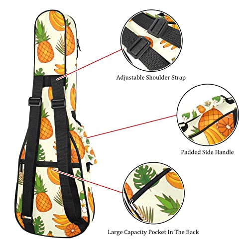 Housse pour ukulélé avec motif tropical ananas banane de 10 mm d’épaisseur et rembourrage en éponge de 53,3 cm avec… - Les Beatles, Paul McCartney, John Lennon, RIngo Starr, George Harrison Housse pour ukulélé avec motif tropical ananas banane de 10 mm d'épaisseur et rembourrage en éponge de 53,3 cm avec… – Image 4