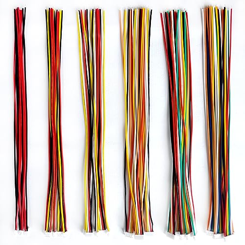 30 Pcs JST ZH 1.5mm 2-7 Pin 28AWG Female Connector Plug Wire 20cm image 5