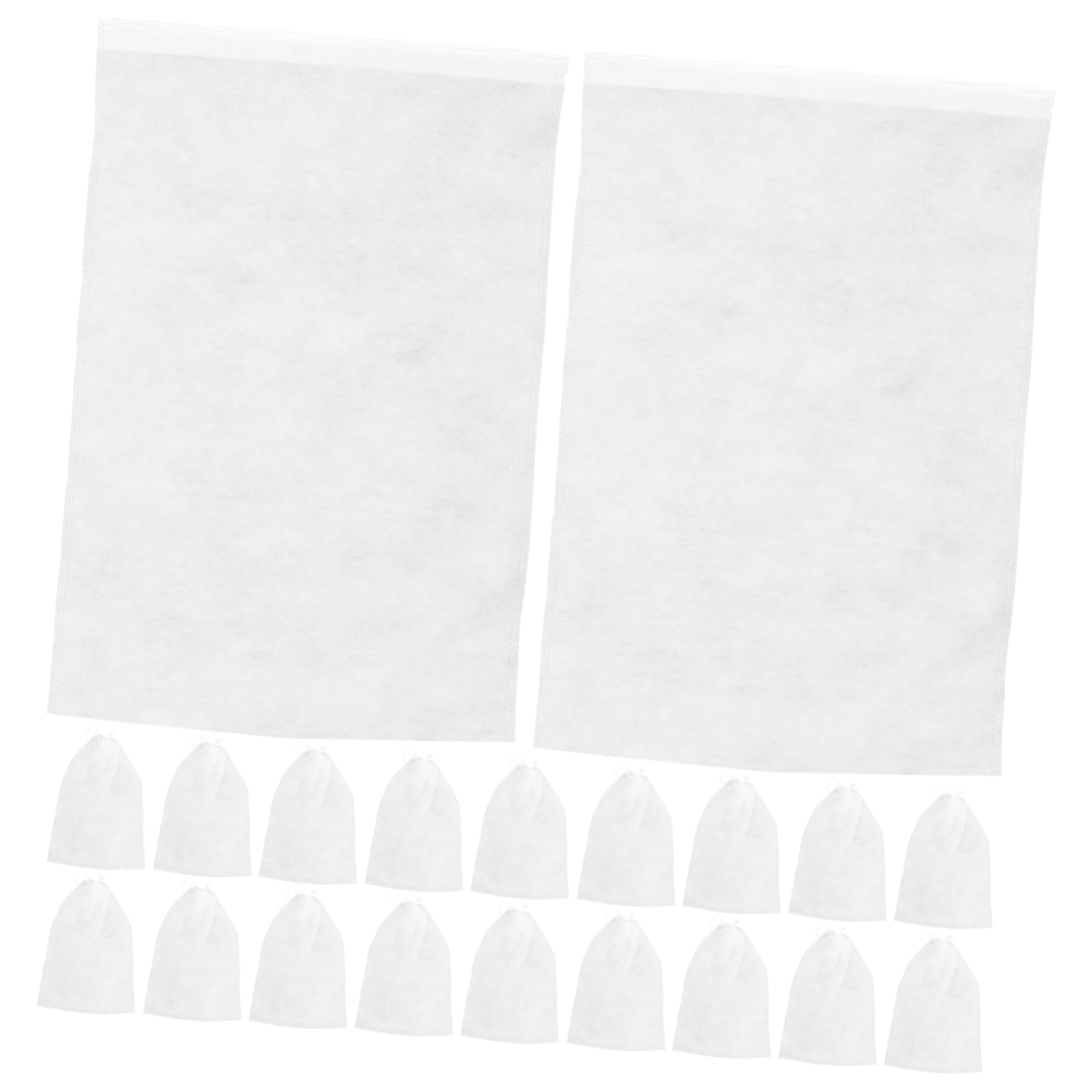 BESPORTBLE Borsa Portascarpe Coulisse Non Tessuto, Organizer per Riporre le Scarpe, Custodia per Scarpe da Viaggio, Set da 50 Pezzi 32x48 Cm, per Uso Domestico e Viaggi