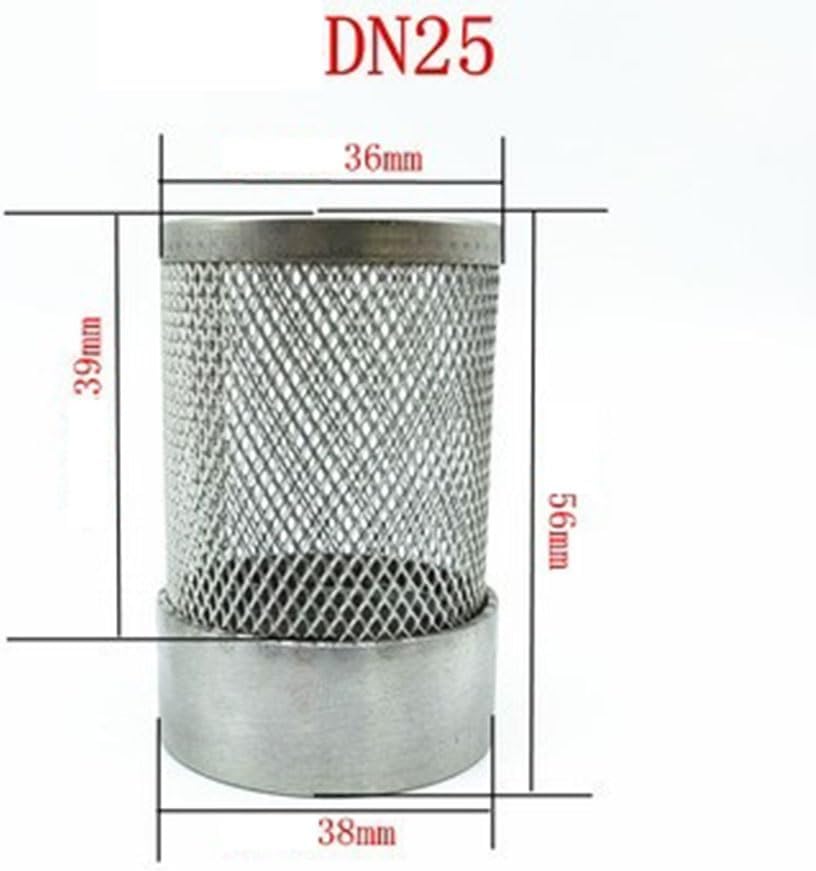 Pipeline Filter,Inline Mesh Screen, 1pcs Stainless Filter, 1/2" 3/4" 1" 1-1 * 2" 2" 3" 4" Female Thread Filter For Garden Irrigation Aquarium Water Pump, Mesh Cover (Color:4") (Color : 1") ( Color : 1