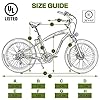 ECOTRIC Electric Bike 26" Fat Tire 750W Electric Bicycles 48V 13AH Removable Large Battery Beach Snow Mountain E-Bike for Adults UL Certified with Dual Shock Absorber & 7-Speed #3