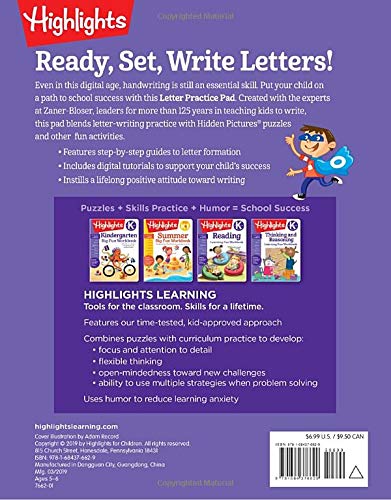 Handwriting: Letter Practice (Highlights Handwriting Practice Pads) - Thumbnail 2