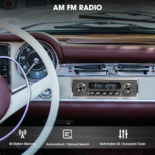 Bluetooth Retro Radio for Classic Cars