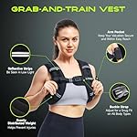Weighted Vest Women with Pocket, SGS Certified Weighted Vest for Men, 5 10 15 20 25 30 lb Weight Vest with Reflective Strips Adjustable Buckle Straps for Walking Running Strength Training Cardio Workout - Image 4