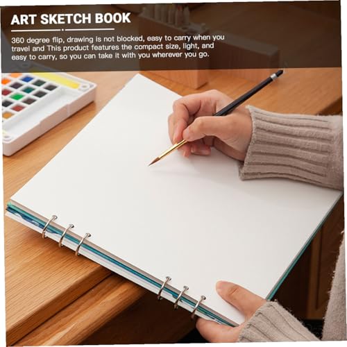 Carnet de peinture aquarelle perforé avec ouverture totale à plat