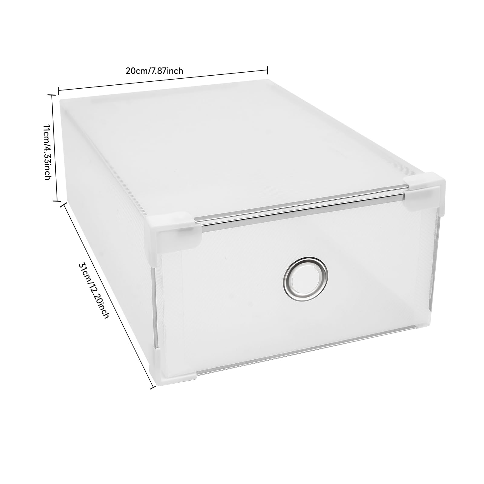 Organisateur Rangement Maison Lot De 20 Boîtes à Chaussures Empilables Transparentes - 31x20x11 Cm - Rangement Pratique Maison Organisateur Empilable Transparent