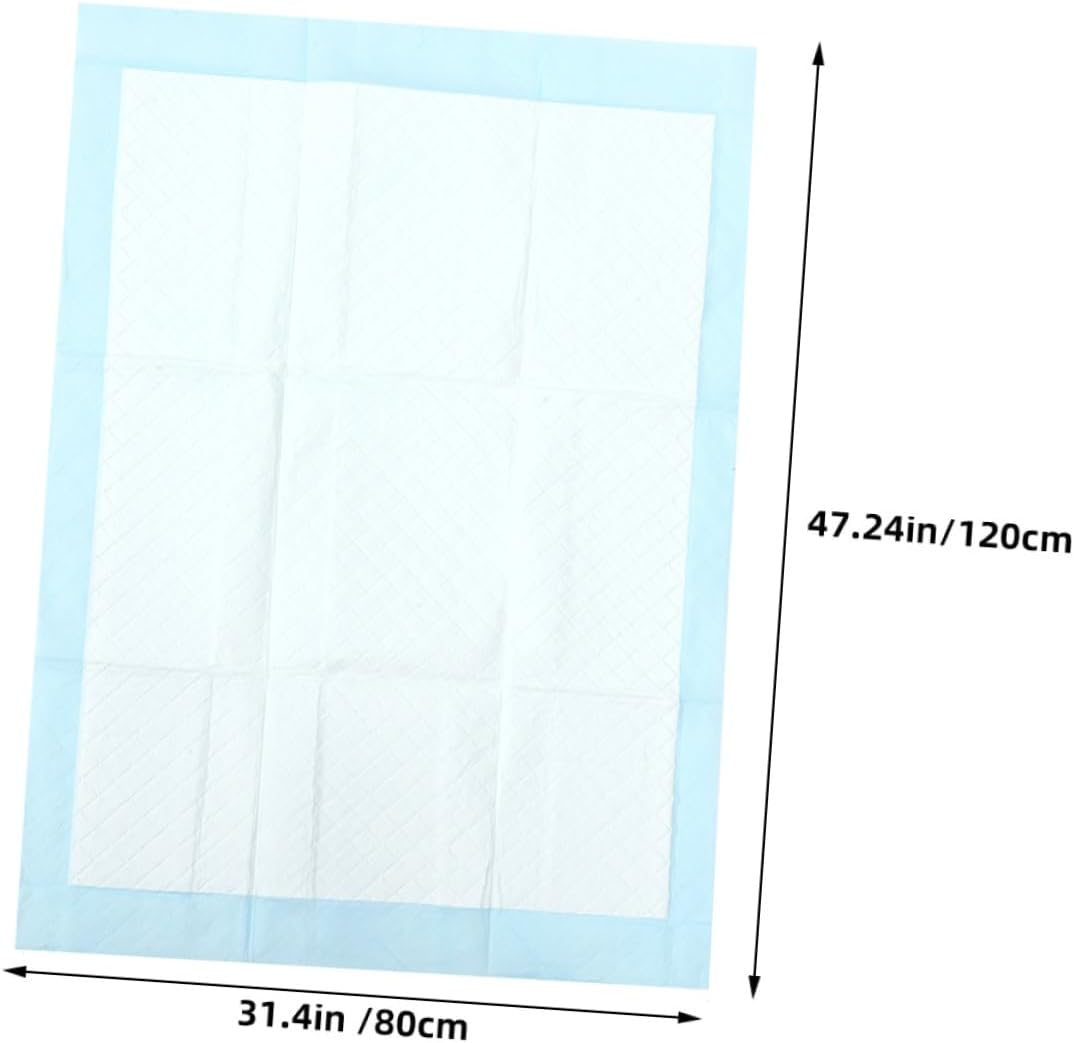 Garneck 10pcs Thick Absorbent Disposable Changing Pads Large Leak Newborn Under Pad Covers for Bed Protection