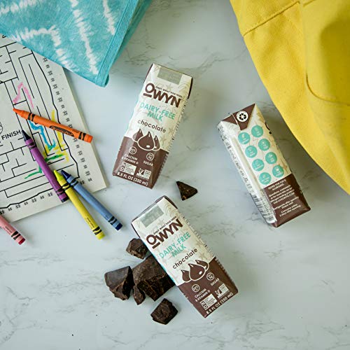 OWYN, Vegan Dairy Free Milk, Chocolate, 8.5 Fl Oz (Pack of 12), 100-Percent Plant-Based, Dairy-Free, Gluten-Free, Soy-Free, Tree Nut-Free, Egg-Free, Allergy-Free, Vegetarian, Kosher, Lactose Free - Thumbnail 7