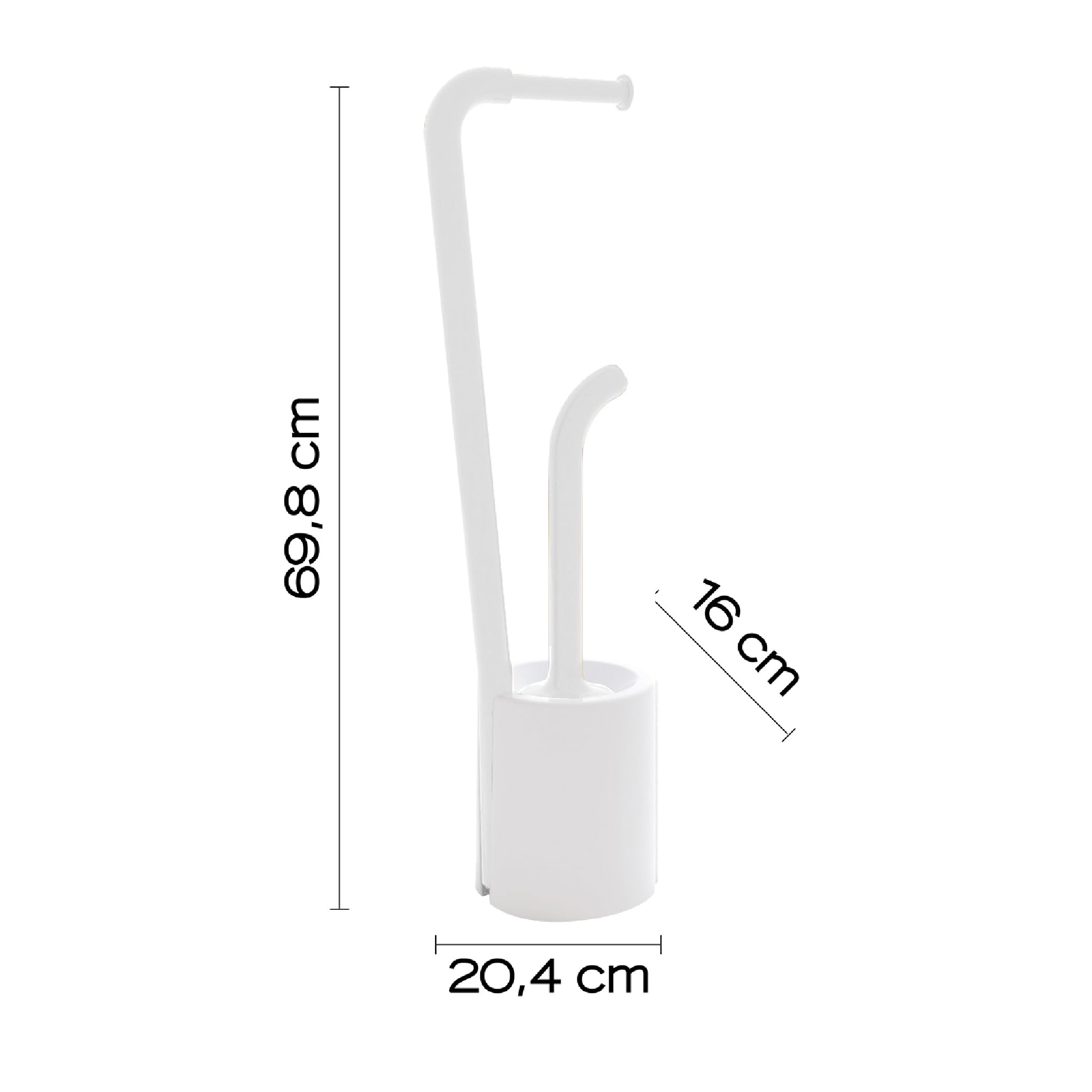 Gedy - Columna P.Rollos Y Escob Wendy Blco/Blco (70320200300)