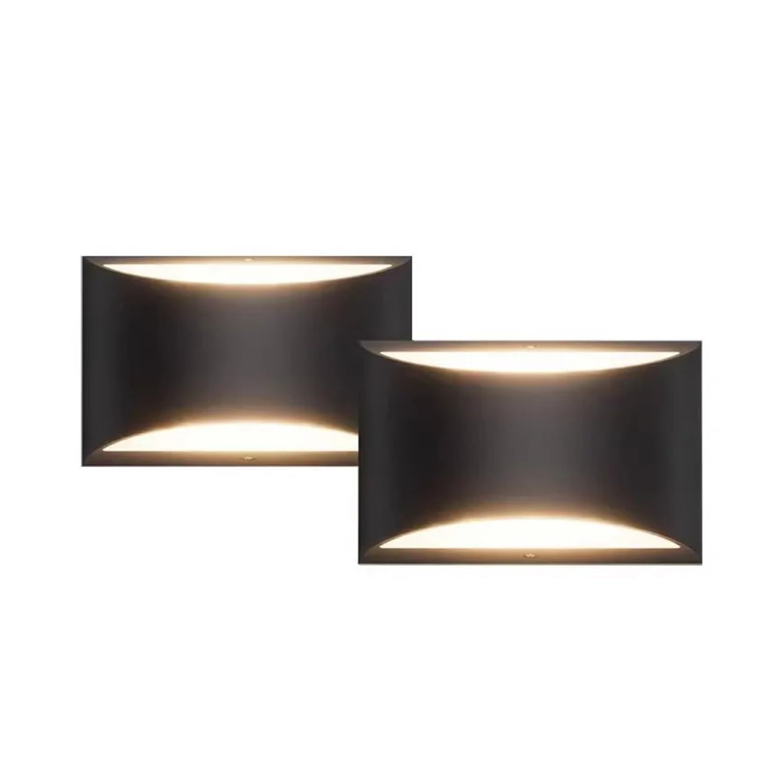 KUNYOS Aluminum LED Wall Light Indoor Bedroom Living Room Modern Simple 6W White Black Lamp Lighting Fixture(Black lamp Body,Cool White(5500-7000K))