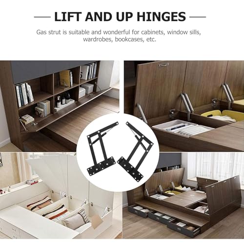 Bisagras de resorte mecánicas para ganar espacio con una mesa elevable y extensible 4
