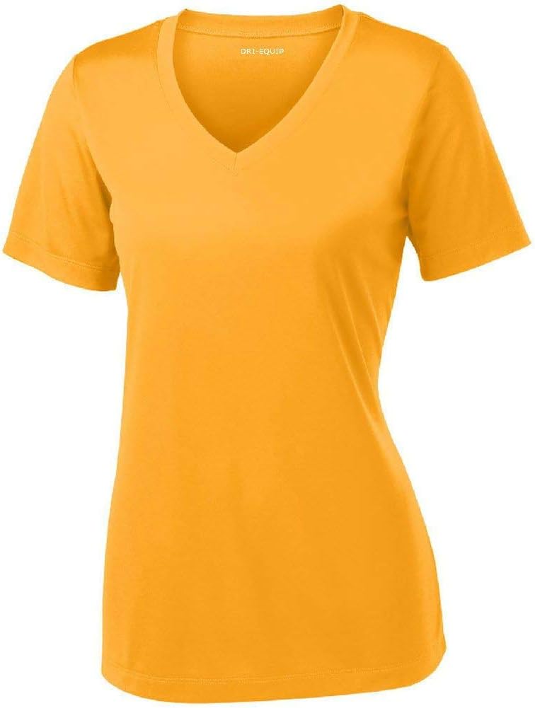 Women's Short Sleeve Moisture Wicking Athletic Shirts in Sizes XS-4XL