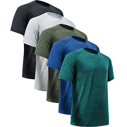 Amazon.com: MCPORO Workout Shirts for Men Short Sleeve Quick Dry
