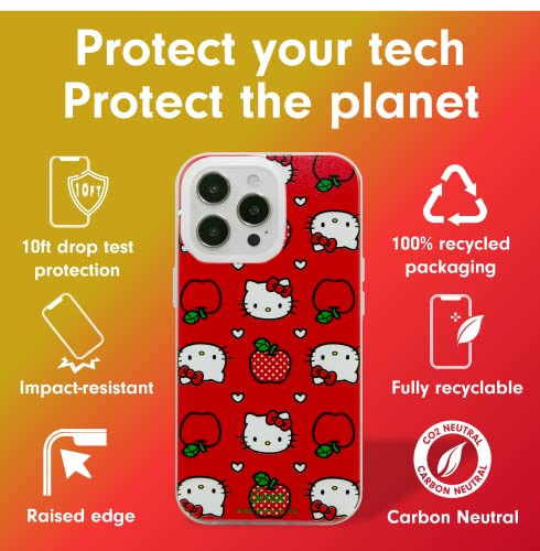 Sonix X Sanrio Wallet Case For Iphone 14 Pro Max | Compatible With Magsafe | 10Ft Drop Tested | Glossy Patent Wallet Crossbody | Hello Kitty Apples #TOP3