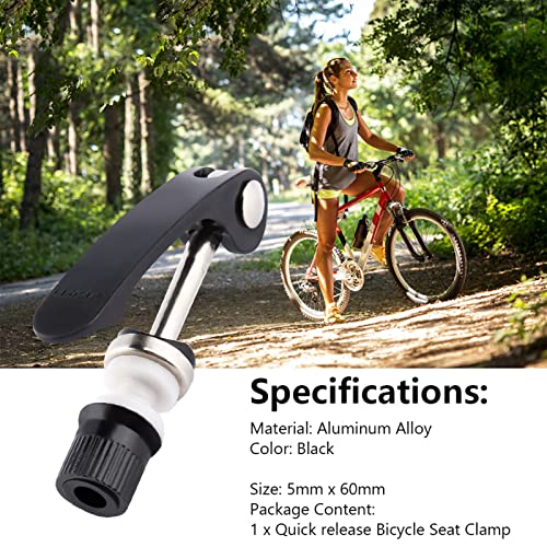 Uxsiya Cycling Bike Qr Quick Release Seatpost Seat Post Clamp Skewer Bike Seatpost Quick Releaser for Road Bike and Mountain Bike - Image 4