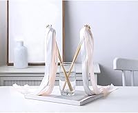 Vista 3 de Queenbox 20 cintas de madera para boda con campanas, serpentinas, palitos de hadas para fiestas, cumpleaños, ceremonias, decoración de Navidad, Rojo