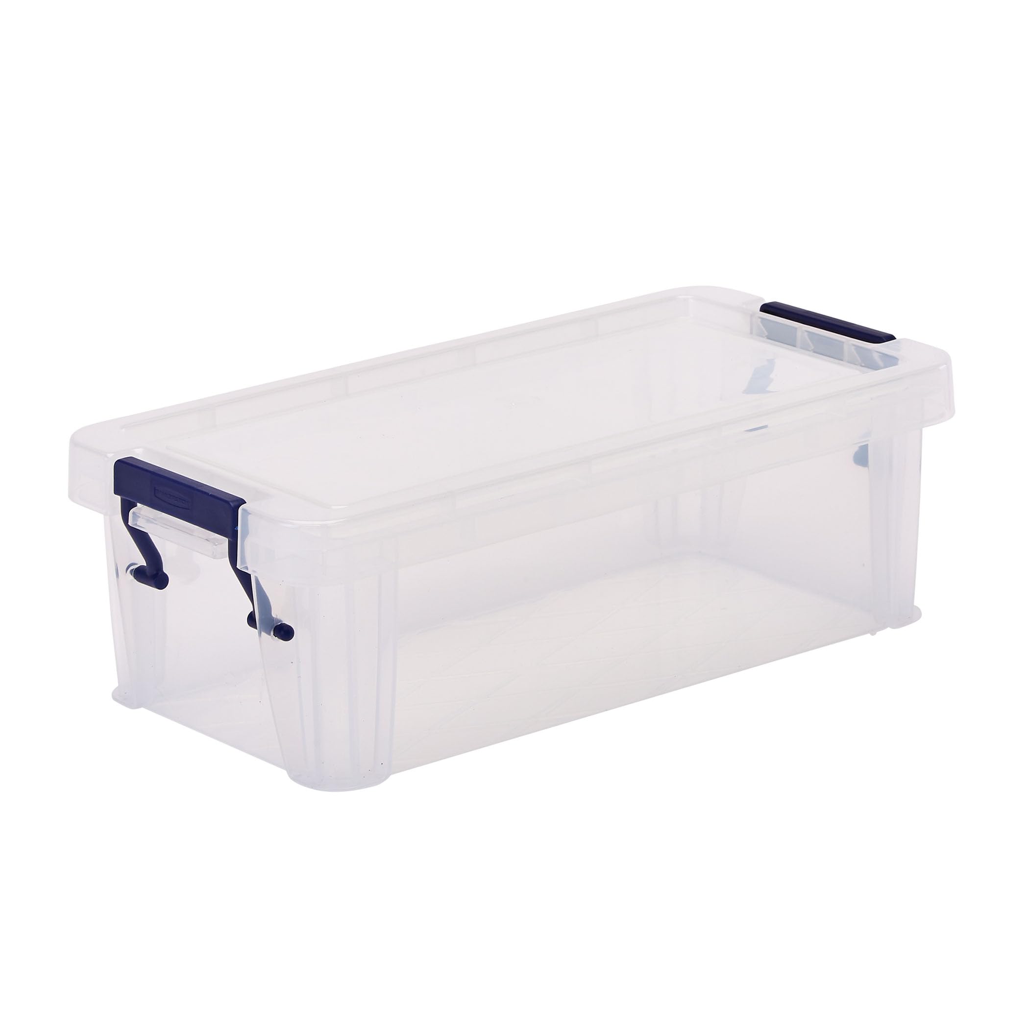BANKERS BOX Storage Box 1.3L (10 Pack), BPA-Free, Stackable Plastic Organizer with Clip-Lock Lid