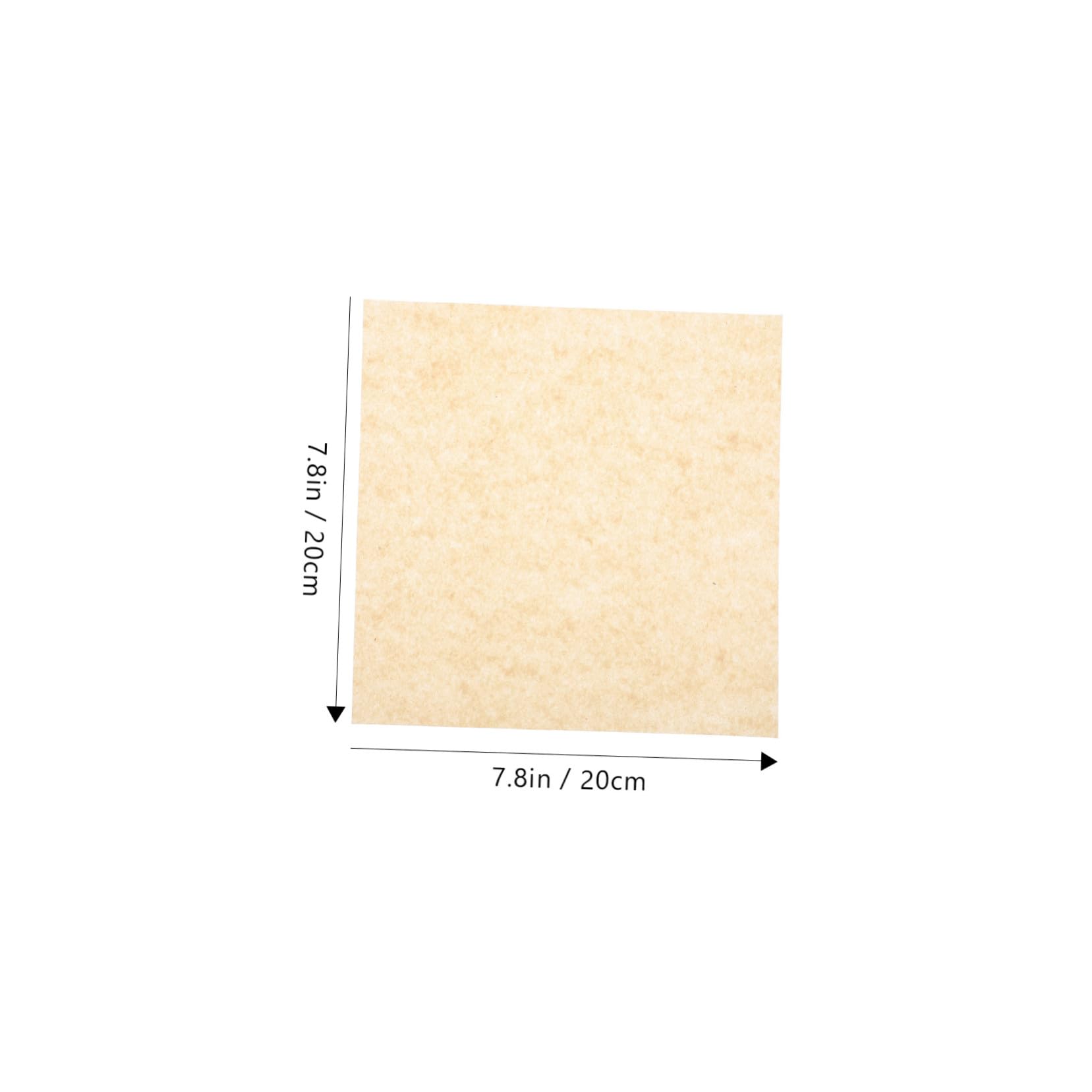 Ipetboom 500feuilles Bloc De Papier Jetable Papier Sulfurisé Pour Cuisson Anti-graisse Et Absorbant Pour Aliments Frits
