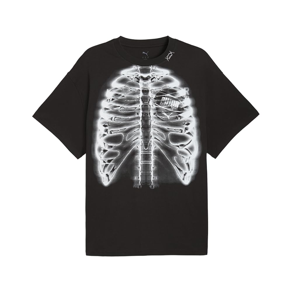 Puma Men's Black Hoopray Vision Ah25 Graphic T-Shirt (Available In Big And Tall Sizes), Xl