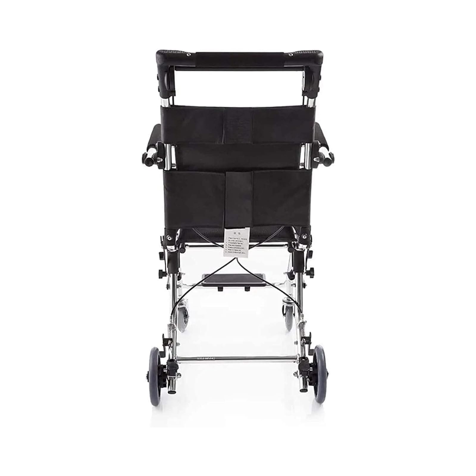 Silla de Ruedas de Transporte Ligero, Plegable de Aluminio de Viaje en Silla de Ruedas Trolleys con Bolsa de Transporte para Personas Mayores Adultos Discapacitados