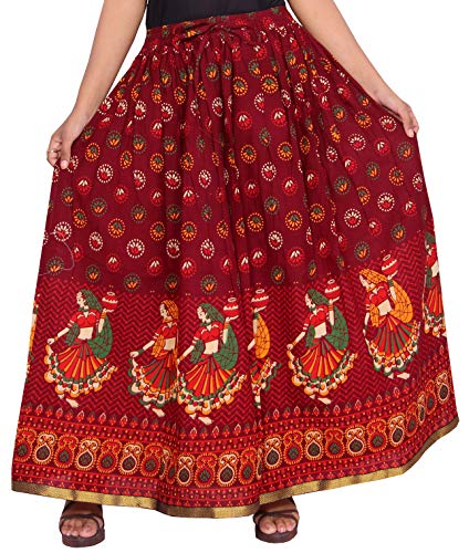 Image of Premium Polyester Long Skirt for Women, Free Size