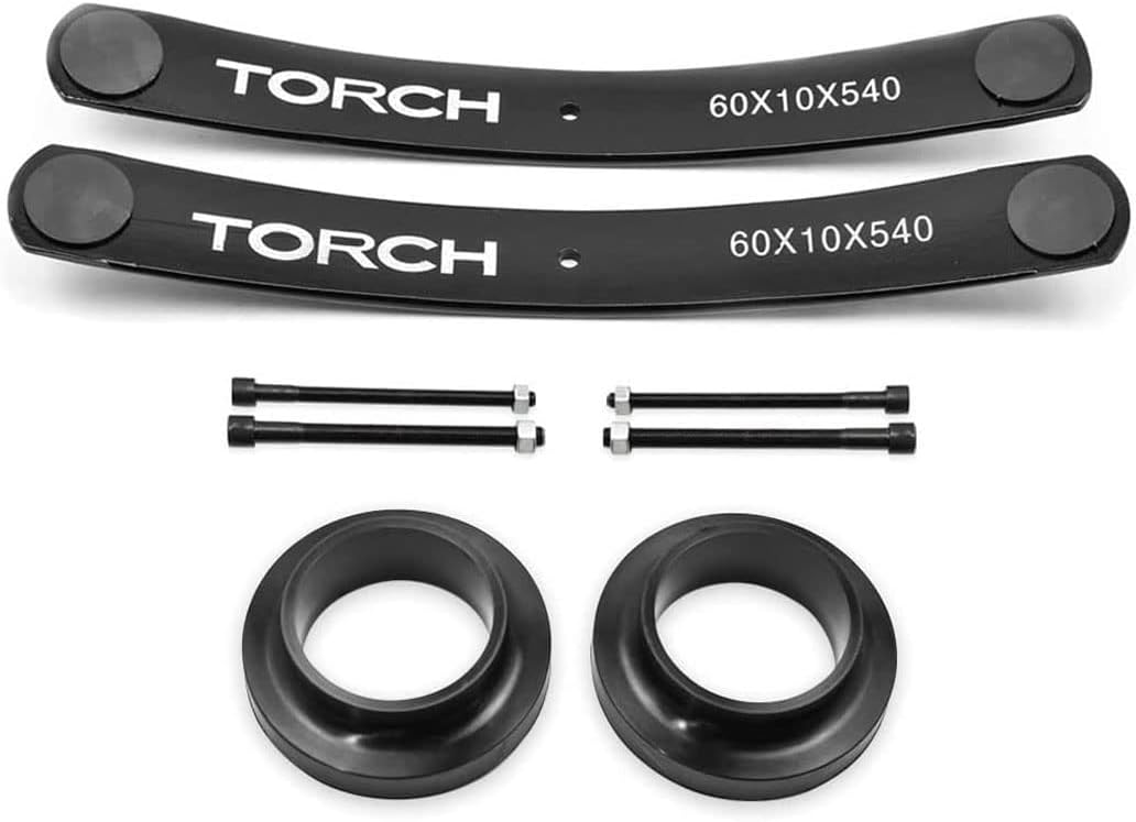 TORCH 2" Front 1.5"-2" Rear Lift Kit for 1995.5-2004 Toyota Tacoma 2WD Add A Leaf - Models with 5 Lug Wheel Bolt Pattern ONLY