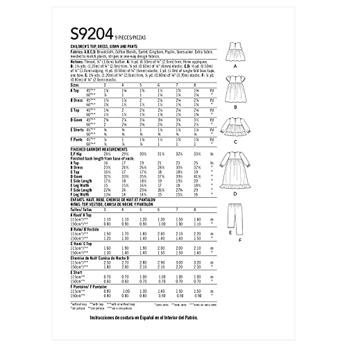 Patron robe et pull SIMPLICITY SS9204A doté de empiècements doublés et taille surélevée