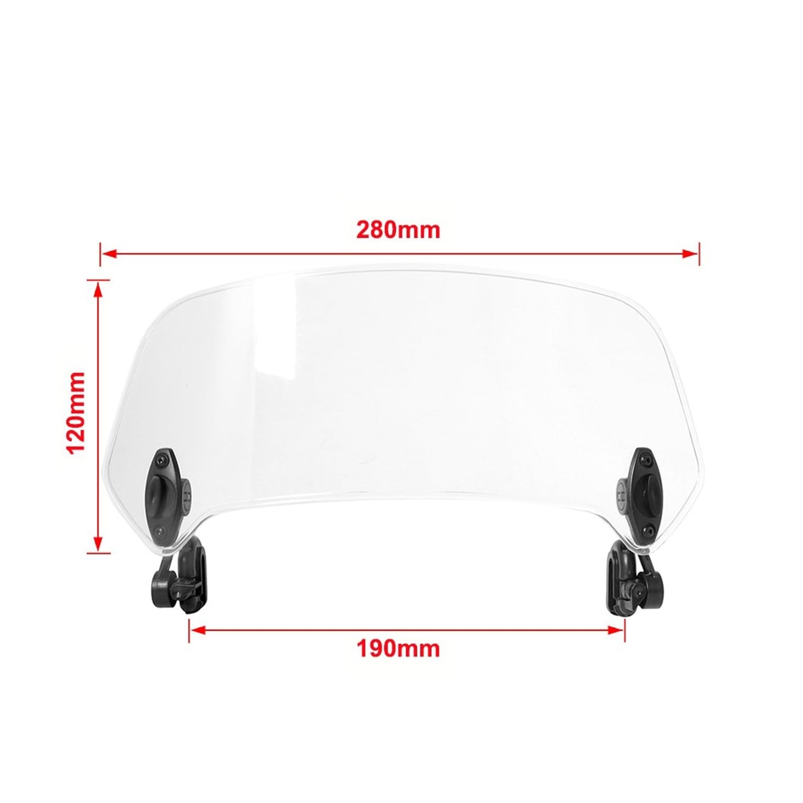 Spoiler Parabrisas para Kawasaki para Z750 para Z800 para Versys 650 para Er6f para Versys 1000 Visor De Pantalla Deflector De Parabrisas De Motocicleta Parabrisas Motocicleta(HD Version 2)