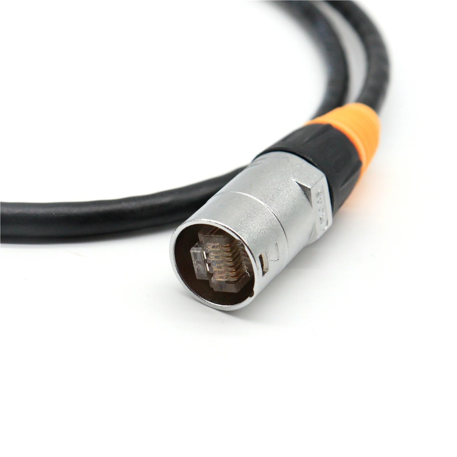 Câble Ethernet RJ45 étanche IP65 - Câble de raccordement CAT6 pour l'extérieur, la scène et l'utilisation industrielle (1 m, 2 m, 3 m, 5 m, 10 m, 20 m) (5 mètres)