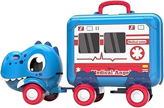 لعبة شاحنة تعمل بالقصور الذاتي بتصميم ديناصور من مجموعة ألعاب لعب الأدوار 0941 من منير تويز