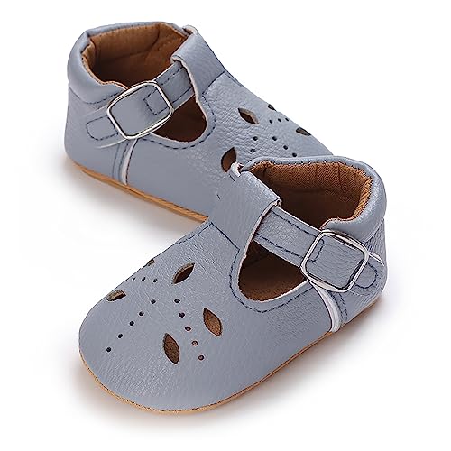 SOFMUO Unisex Baby Girl Shoes Newborn Mary Jane Flats Non Slip Soft Sole Toddler First Walkers...
