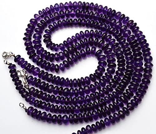 Améthyste d'Afrique perles rondelles 7mm pour composer vos colliers et bracelets bohèmes chics
