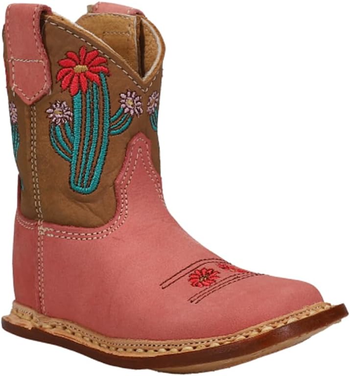 ROPER Infant Girls Cowbabies Cactus Square Toe Casual Boots Ankle