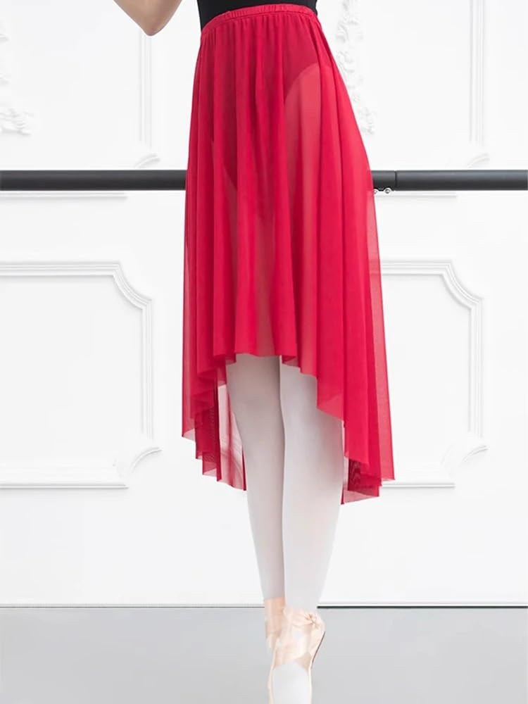 LATEAU Gonnellino Danza Gonna tutù Avvolgente Laterale in Chiffon for Danza Classica for spettacoli Latini for Bambini in Studio e Abbigliamento for la Pratica