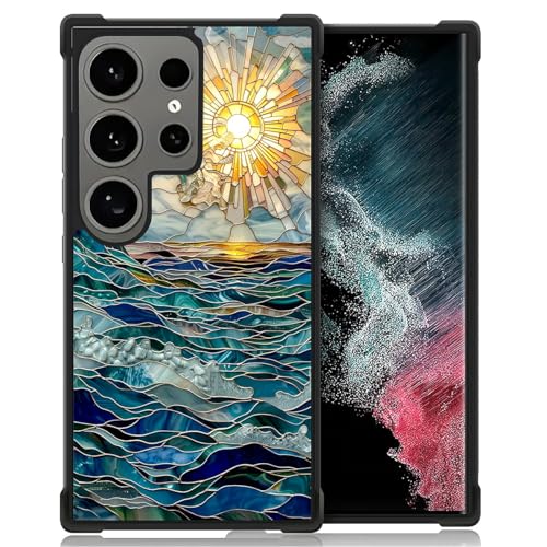 Coque Samsung S25 Ultra vague de mer en TPU premium et design artistique raffiné
