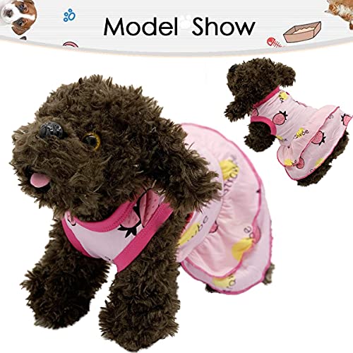 2 Pack Dog Shirt Skirt Pet Clothes, Puppy T-Shirts Sleeveless Princess Dress, Doggy Outfit Vest Pink Clothing For Small Extra Small Medium Dogs Cats Summer Apparel (Large) #TOP1